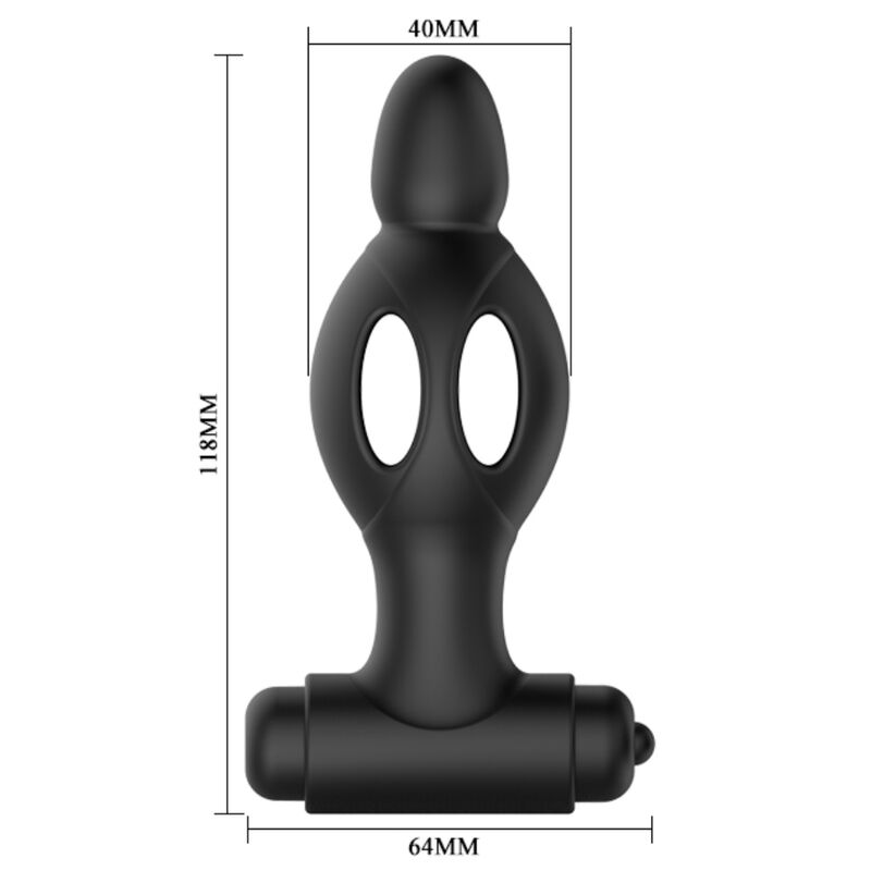 MR PLAY - VIBRATING SILICONE BUTTER PLUG