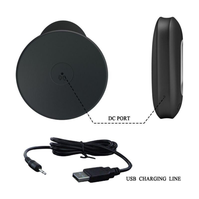 MR PLAY - BLACK REMOTE CONTROL VIBRATING BUTTON PLUG