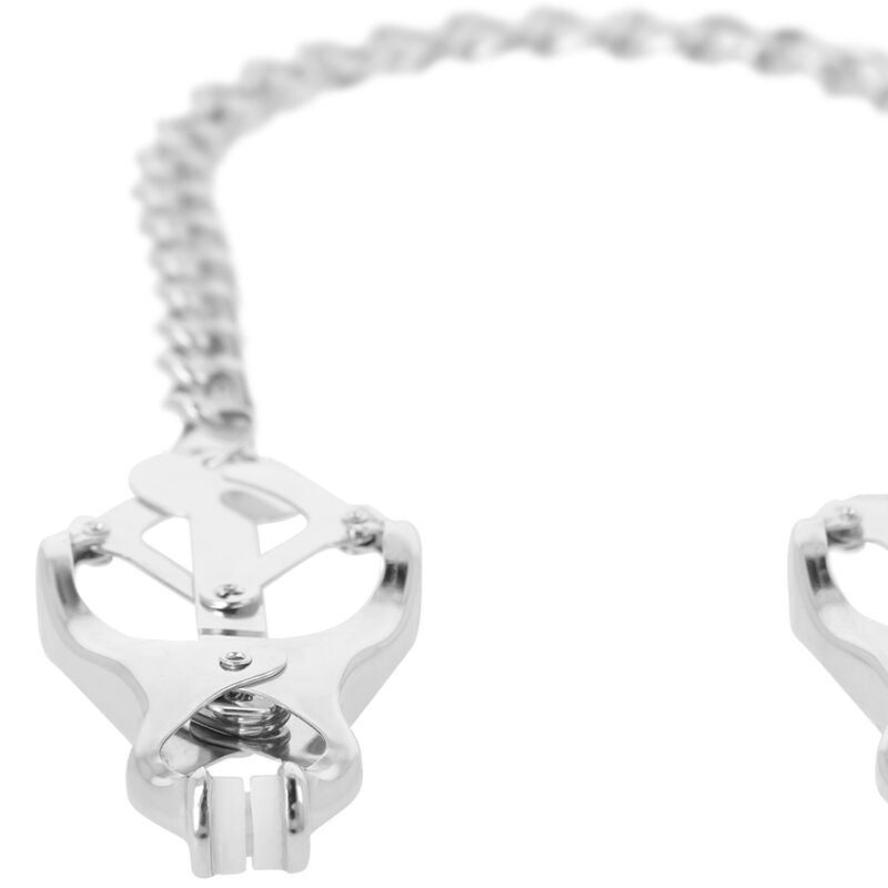DARKNESS - METAL NIPPLE CLAMPS WITH CHAIN