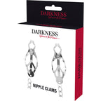 DARKNESS - METAL NIPPLE CLAMPS WITH CHAIN