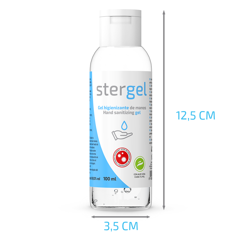STERGEL - HYDROALCOHOLIC HAND SANITIZING GEL WITH ALOE VERA 100ML 