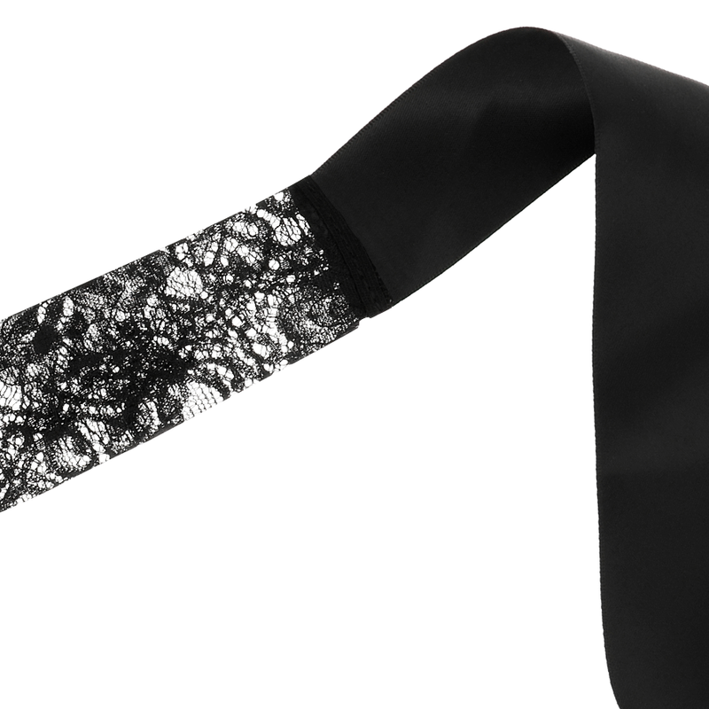COQUETTE CHIC DÉSIR - MASQUE EN DENTELLE NOIRE AVEC RUBAN