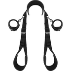 FETISH SUBMISSIVE - OPEN LEGGED POSITION WITH HANDCUFFS, NOPRENE LINING