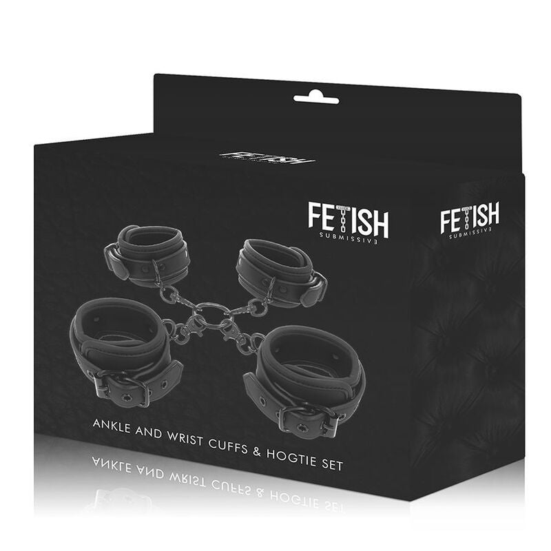 FETISH SUBMISSIVE - NOPRENE-LINED HAND AND ANKLE CUFF SET