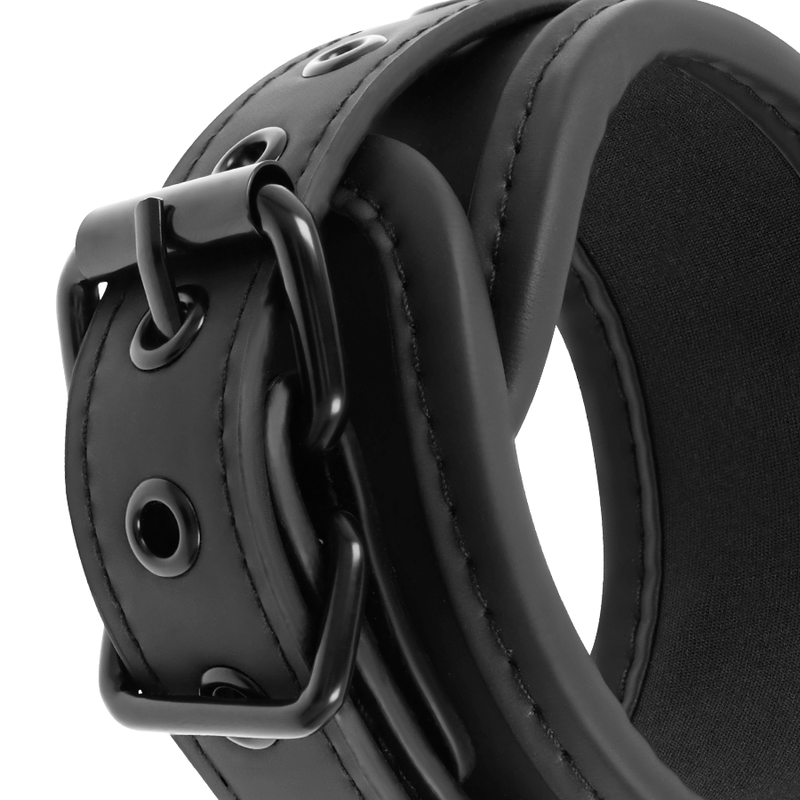 FETISH SUBMISSIVE - HANDCUFFS AND TIE SET WITH NOPRENE LINING