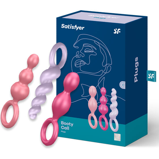 SATISFYER - SET OF 3 TRICOLOR ANAL PLUGS