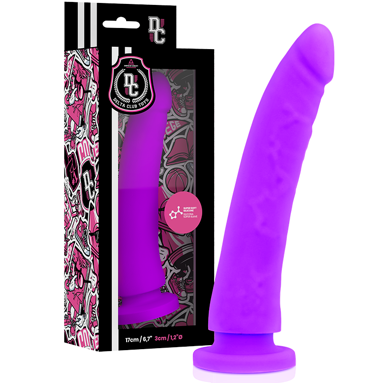 DELTA CLUB - JOUETS GODEMICHET MÉDICAL LILAS EN SILICONE 17 CM -O- 3 CM