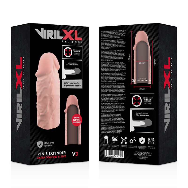 VIRILXL - NATURAL LIQUID SILICONE PENIS EXTENSION V3