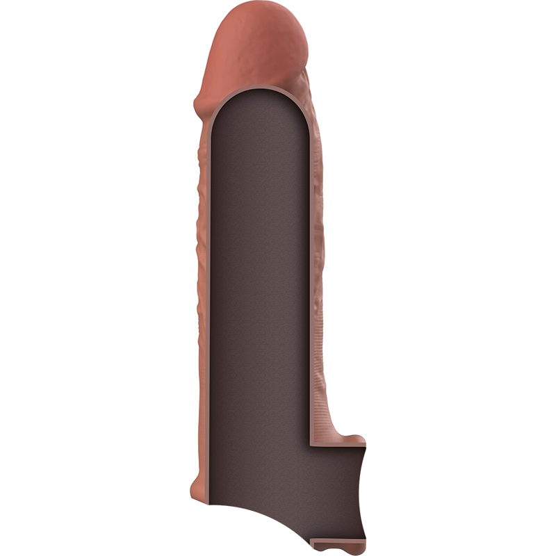 VIRILXL - V9 EXTENSION PÉNALE EN SILICONE LIQUIDE MARRON
