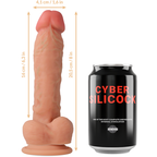 CYBER SILICOCK - STRAP-ON MAGNUS SILICONE LIQUIDO CON 3 ANELLI IN OMAGGIO 20.5 CM -O- 4.1 CM