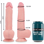 ROCKARMY - HARNESS + LIQUID SILICONE VIBRATOR APACHE PREMIUM REMOTE CONTROL 20.5 CM -O- 4.62 CM
