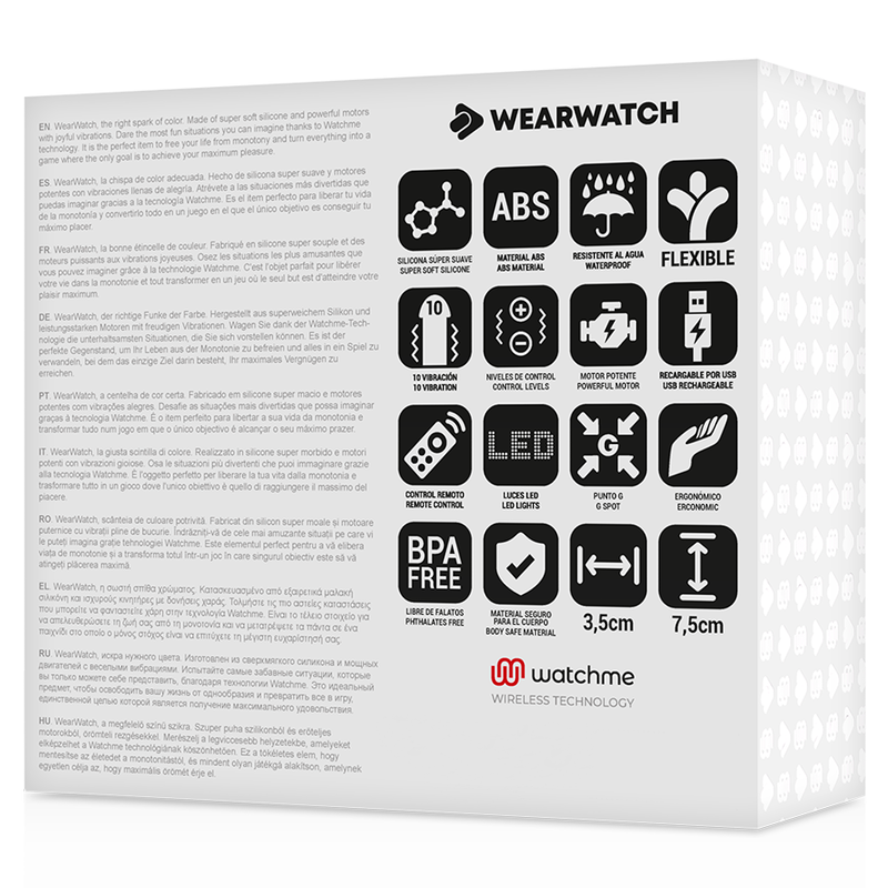 WEARWATCH - WATCHME ŒUF D'EAU DE MER TECHNOLOGIE DE TÉLÉCOMMANDE