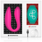 WEARWATCH - WATCHME DUAL-TECHNOLOGY VIBRATOR, FUCHSIA / SEA WATER