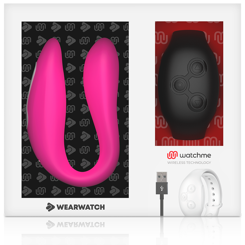 WEARWATCH - WATCHME VIBRATEUR À DOUBLE TECHNOLOGIE FUCHSIA/AZABASH