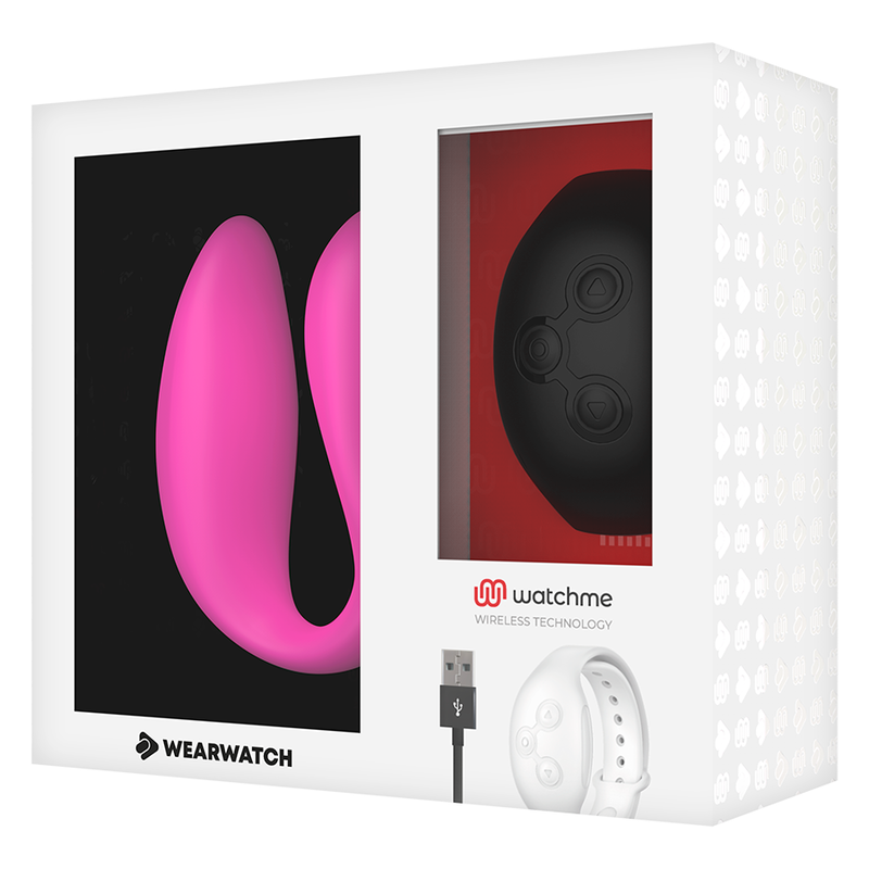 WEARWATCH - WATCHME VIBRATEUR À DOUBLE TECHNOLOGIE FUCHSIA/AZABASH