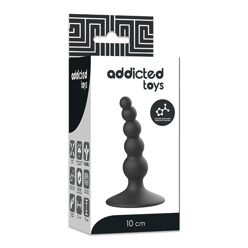 ADDICTED TOYS - 10 CM BLACK ANAL SEX PLUG