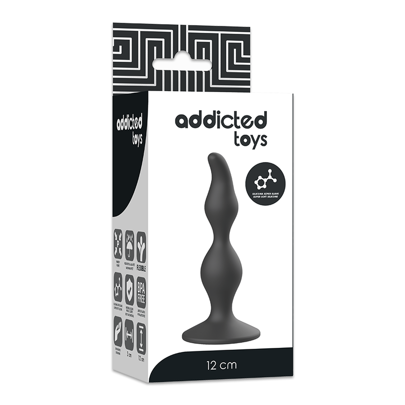 ADDICTED TOYS - 12 CM BLACK ANAL SEX PLUG