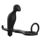 ADDICTED TOYS - ANNEAU ANAL EN SILICONE NOIR DE 12 CM