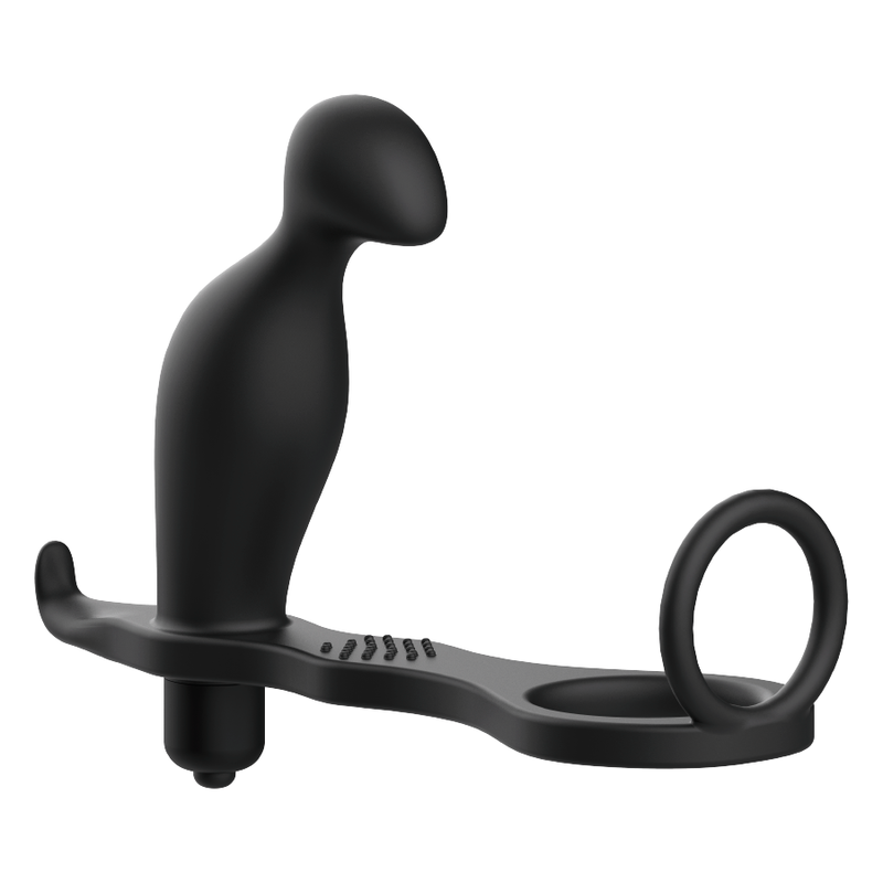 ADDICTED TOYS - ANNEAU ANAL EN SILICONE NOIR DE 12 CM