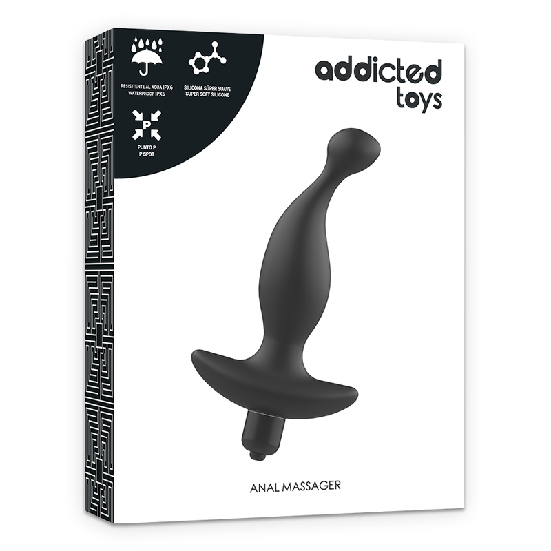 ADDICTED TOYS - MASSEUR ANAL VIBRANT NOIR MODÈLE 1