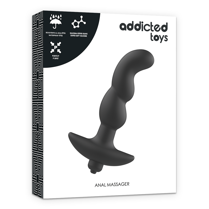 ADDICTED TOYS - MASSEUR ANAL VIBRANT NOIR MODÈLE 2