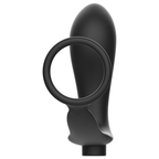 ADDICTED TOYS - REMOTE CONTROL COCK RING RECHARGEABLE BLACK BUTT PLUG
