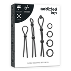 ADDICTED TOYS - 7-PIECE FLEXIBLE SILICONE COCK RING SET